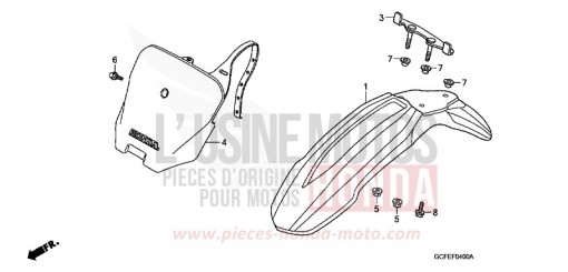 AILE AVANT CRF70FB de 2011